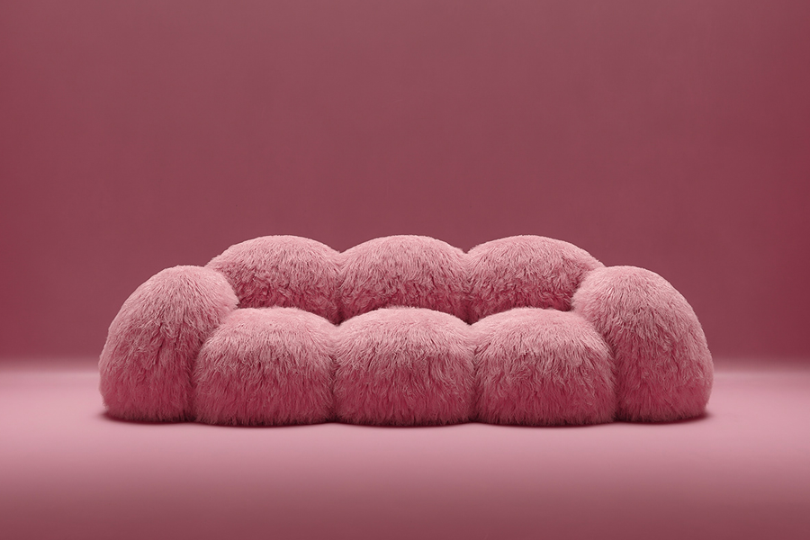 pink sofa set
